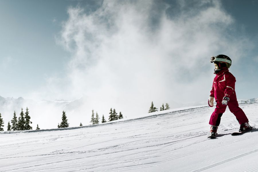 Skifahren Kinder